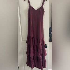Abercrombie maxi ruffle dress